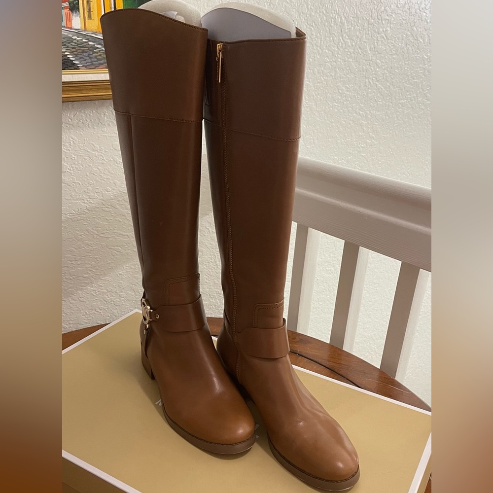 Michael Kors Tan Riding Boots
